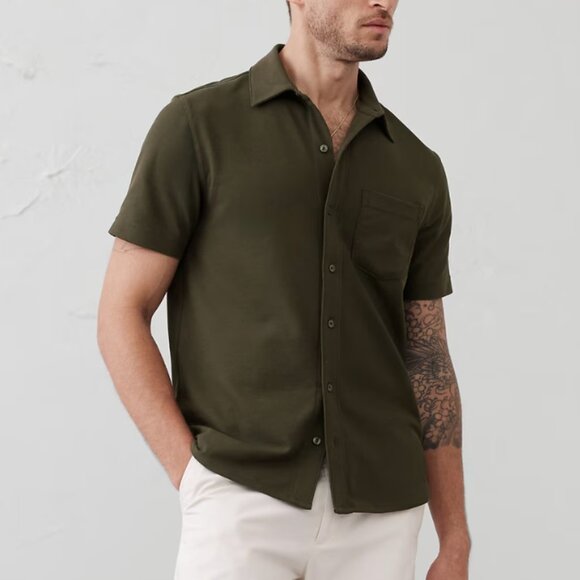 Banana Republic Factory Other - Banana Republic Honeycomb Pique Polo, Olive, Large, EUC
